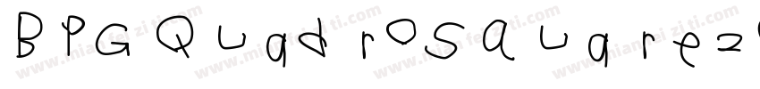 BPG QuadroSquare2013字体转换